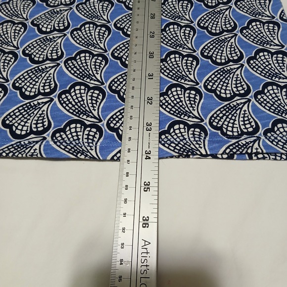 Boden Womens Blue White Seashell Print Cotton Jersey Empire Waist Dress US 8R - Picture 6 of 7